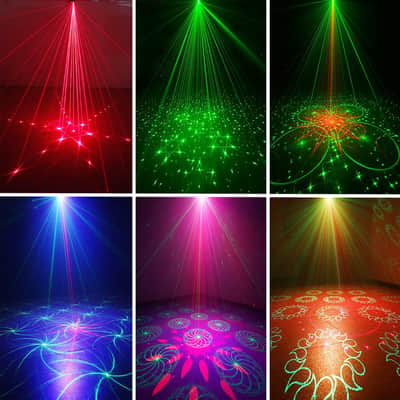 Party Lights Dj Disco Lights, Strobe Stage Light Sound Activated Laser Llights Projector with Remote Control for Parties Bar Birthday Wedding Holiday Event Live Show Xmas Decorations Lights image 6