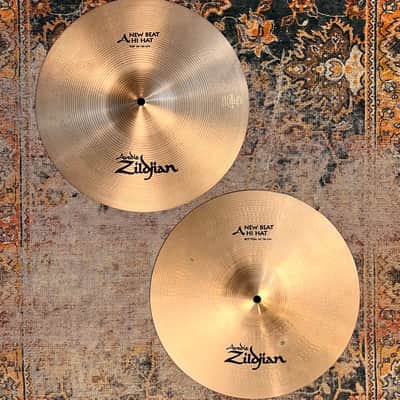PETER ERSKINE’s HIHATS! Zildjian New Beat 14” Hihats 1073 1331 g Belonged to and Signed By Erskine! Sound Awesome image 1