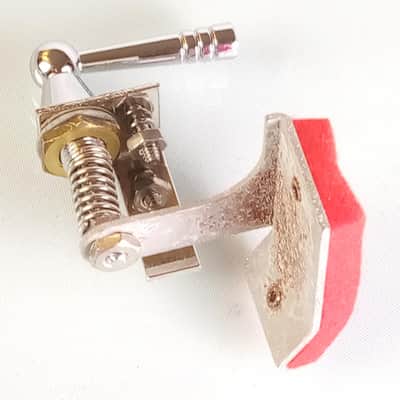 *Ludwig Red Felt Baseball-Bat Muffler Vintage Classic Snare/Tom Drum 60s Chrome* image 2