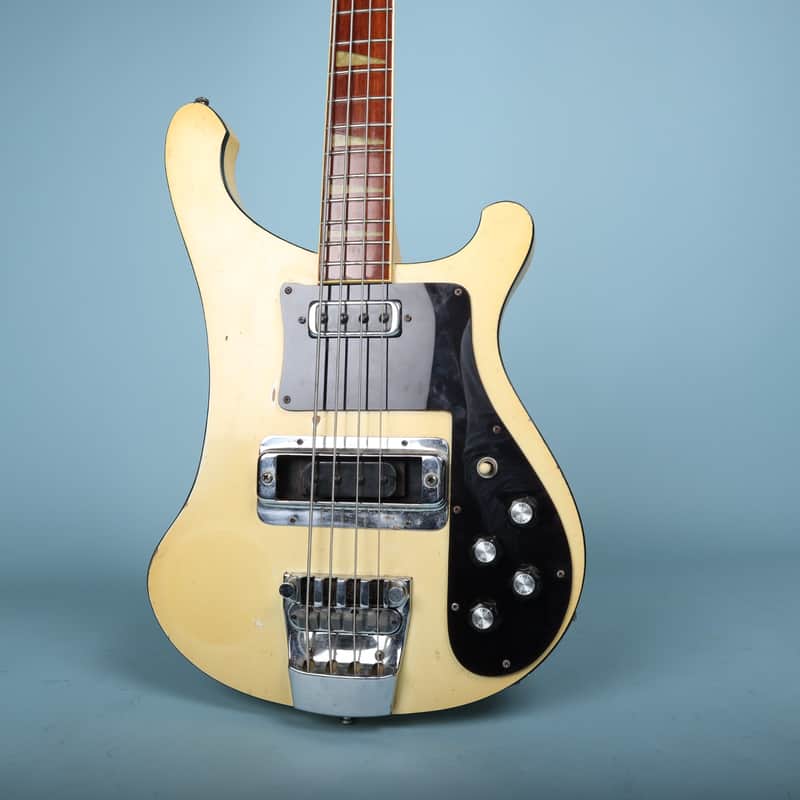 Rickenbacker 4001 Bass Guitar White 1974 Road Worn image 1