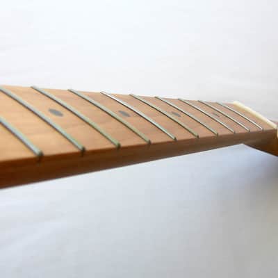 Roasted PADDLE-Head STRAT Neck /Unfinished/ 22 Medium JUMBO/ STRATOCASTER /w/Warmoth Nut (Fender) image 7