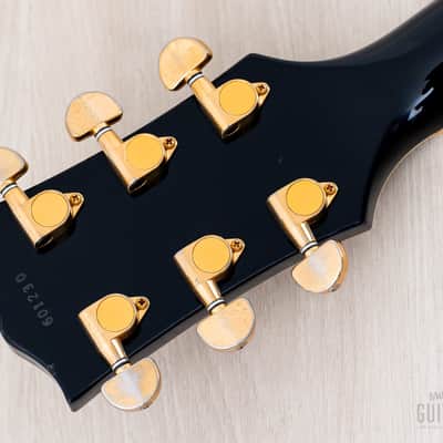 1996 Orville Les Paul Custom Gibson-Licensed '57 Spec Black Beauty w/ Mahogany Top, Japan Fujigen image 5