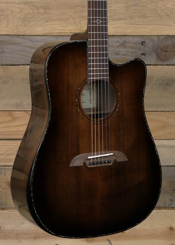 Alvarez Masterworks MDA77CEARSHB Acoustic/Electric Guitar Shadowburst w/ Case image 1