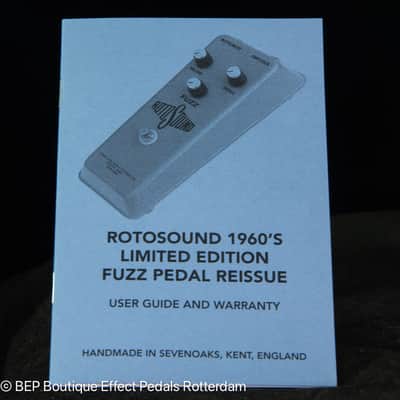 Rotosound RFB1 Fuzz Reissue nr 576 out of 2000 made in the UK image 14