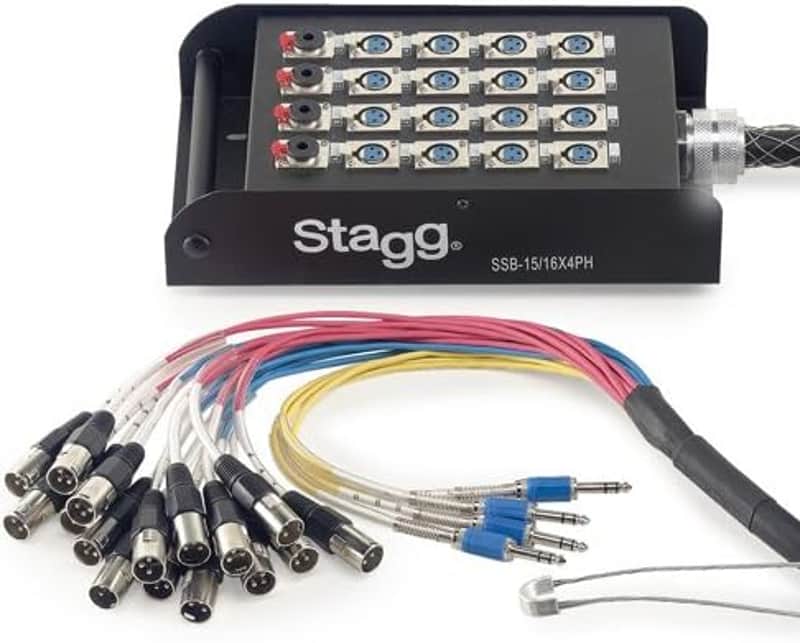Stagg Stagebox 16 XLR F / 4 Jack M-15M 50' Drop Box Stage Snake Ssb-15/16x4ph image 1