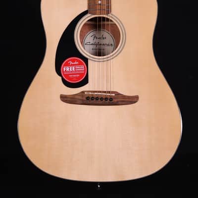 Fender California Standard Redondo Left-Handed, Spruce Top, Black Pickguard, Natural image 1