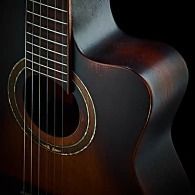 Ortega DSSUITE-C/E The Private Room Series Solid Spruce Top Mahogany Neck Nylon 6-String Classical Acoustic-Electric Guitar w/Gig Bag image 9