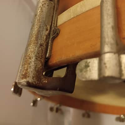 Leedy Rare early parallel strainder snare drum single tension 1910s Bild 10