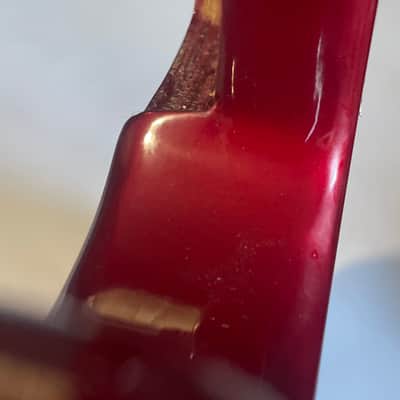 1985 Korean Kramer Striker 200st Candy Red Stratocaster Plywood Guitar Body Floyd Tremolo image 19