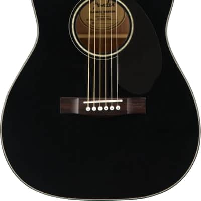 Fender Classic Design CC-60SCE Concert Black Electro Acoustic Guitar image 1