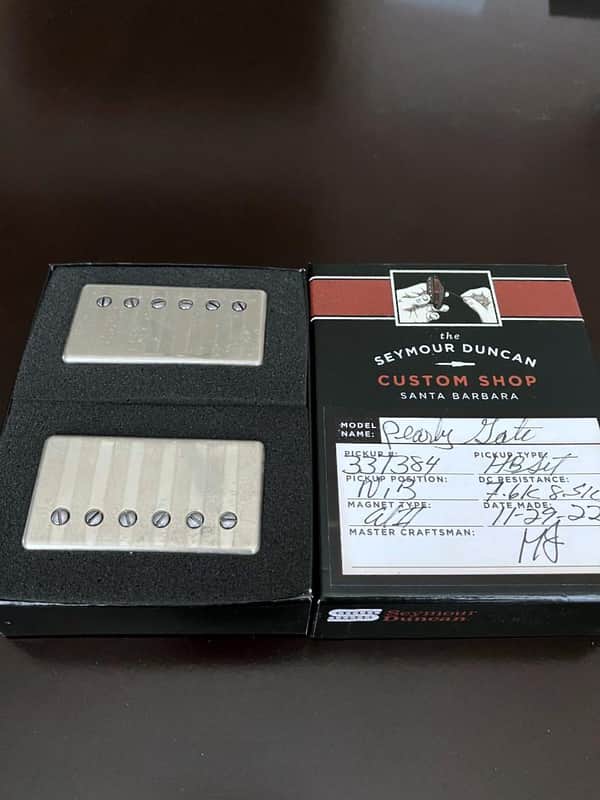 Seymour Duncan Custom Shop Pearly Gates Humbucker Set Aged Nickel image 1