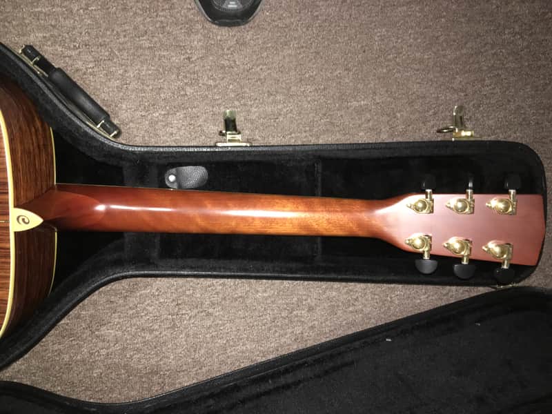 Cort earth 1200 tree of life acoustic guitar with hardshell case