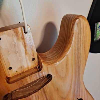 Unbranded Tele style body, Tung oil finish, Solid Ash, chambered body image 5