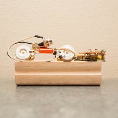 Polaris Prewired Standard Telecaster Wiring Harness - CTS Pots, .022 uF Orange Drop Cap, Oak Grigsby 3-way Switch, Switchcraft Jack image 1