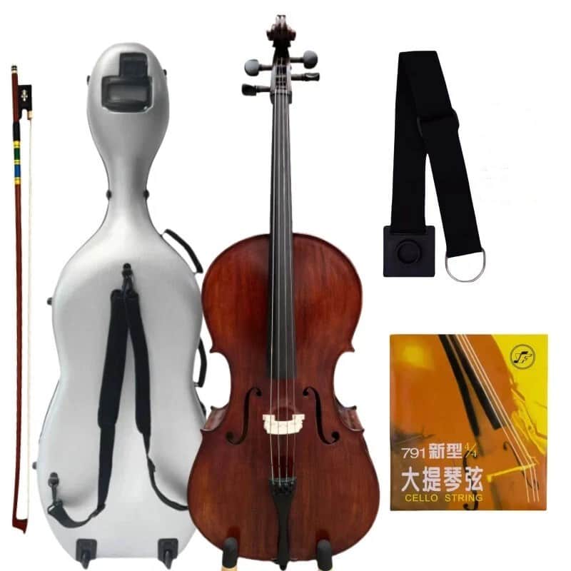 SONG Stradivari Model Cello,Solid Wood Cello 4/4 Free with hard case Bow string, Good sound image 1