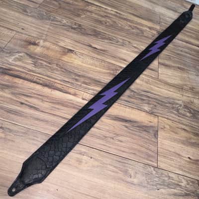 Carlino Purple lightening bolt strap 2026 - Black and purple image 9
