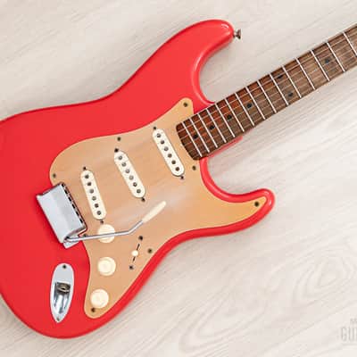 1959 Fender Stratocaster Vintage Guitar Pre-CBS, Matador Red Lacquer (Riggio) w/ Tweed Case image 1