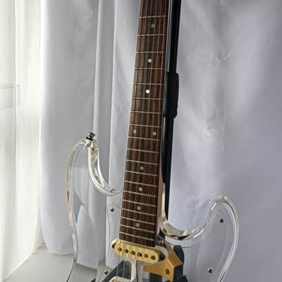 Barclay Acrylic Strat-Style Guitar w/ Transparent Acrylic Headstock – Rare (1990s–2000s) image 3