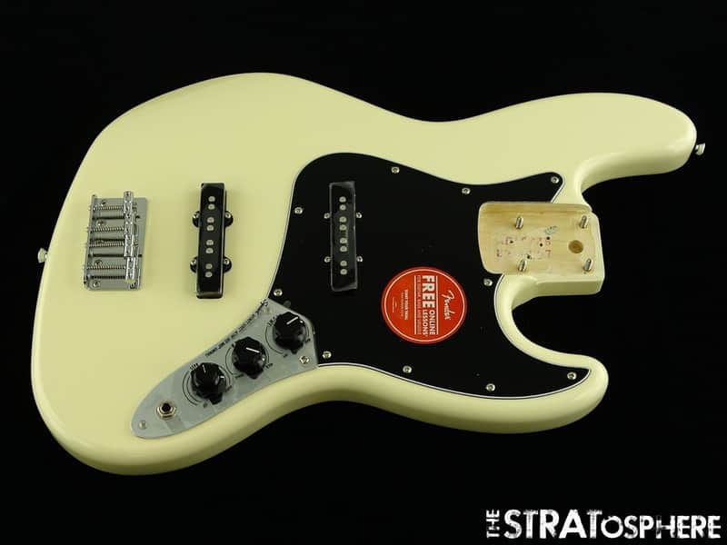 Fender Squier Affinity Active Jazz BASS LOADED BODY Preamp Olympic White $20 OFF Bild 1