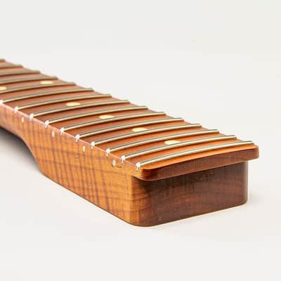 Allparts TMTF-22-RF Select Ultra Mod Replacement Tele Neck AAA+ Roasted Flame Maple - Licensed by Fender image 5