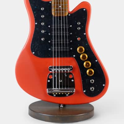 Stella Style Custom Electric Guitar Vintage Soviet USSR Stereo Retro Design image 3