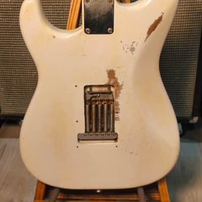 Fender Stratocaster 1964 Olympic White Refin Frankenstart image 19