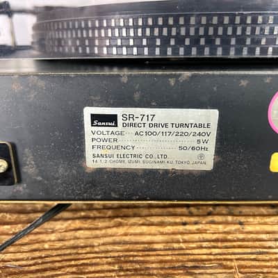 Sansui SR-717 Direct Drive Phono Turntable 1970's image 12