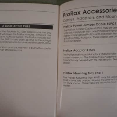 Rocktron Pro Rax Half-Rack Series Signal Processors Catalog 1988 image 4