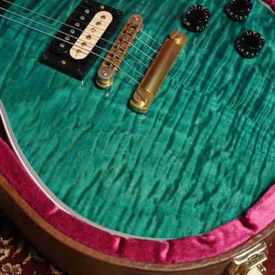 Gibson Custom Les Paul Custom Figured Hand Selected Top 2016 - Aqua Blue image 11