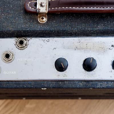 1960 Ampeg Guitaramp 518 Dolphin Special Vintage Tube Amp 1x12 Navy Random Flair image 5