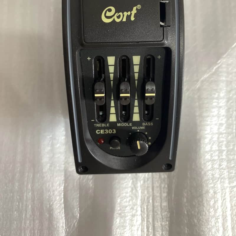 Cort Cort Acoustic Guitar Preamp Pickup EQ Equalizer Black