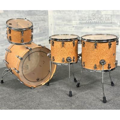 Sonor SQ2 Maple/Birch 4pc Drum Set Birdseye Amber Semi Gloss image 2