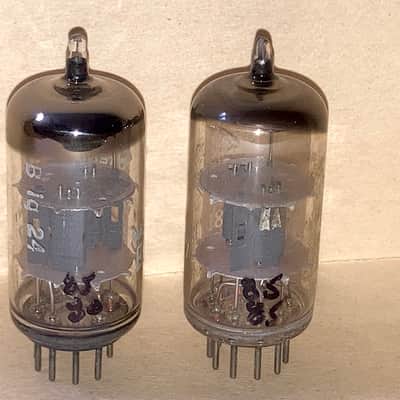 Telefunken 12AT7 ECC81 Tubes, Closely Matched Pair, NOS Testing image 3