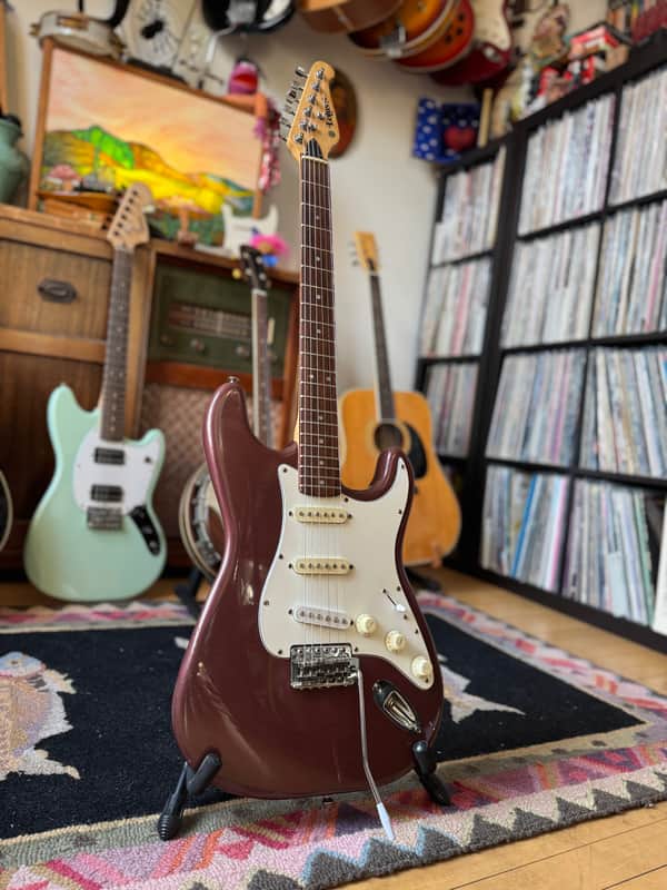 Lotus Stratocaster Copy 1980s - Creamy Plum image 1
