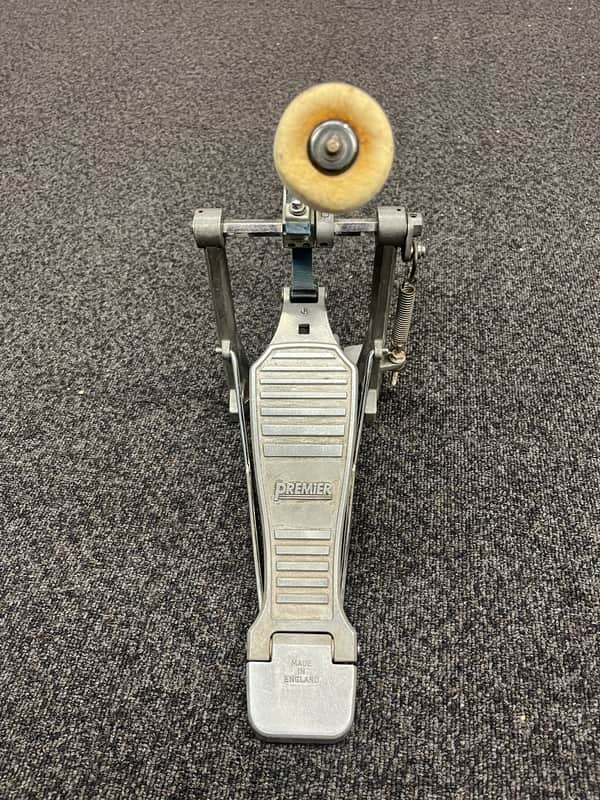 Vintage Premier Kick Pedal with leather strap image 1