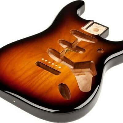 Fender Alder Stratocaster Body - Vintage Bridge Routing - 3-Color Sunburst image 4