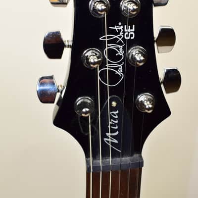 2020 PRS SE Mira Electric Guitar, Rosewood Fingerboard, Black w/ Bag image 8