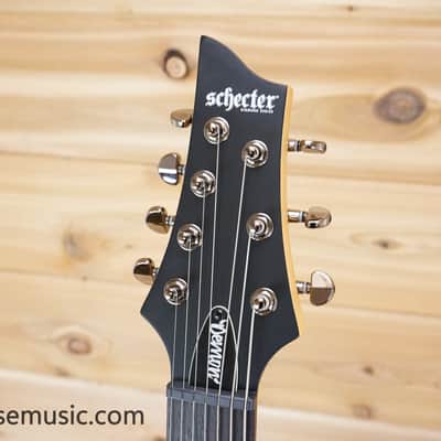 Schecter Demon-7 Left-Handed - Aged Black Satin image 13
