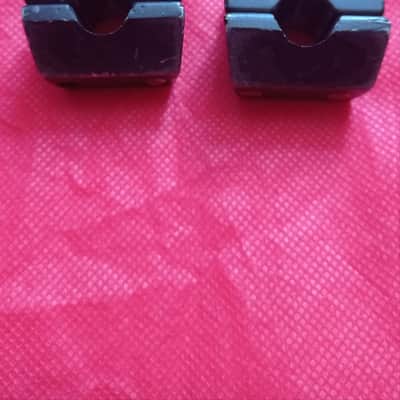 Vintage DW Drum Workshop Memory Locks (Old Style) - Gloss Black (Pair) image 2