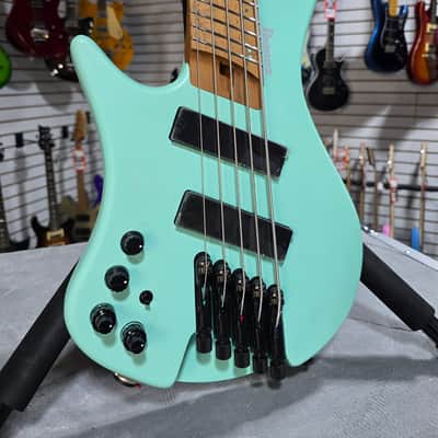 Ibanez Workshop EHB1005MS Left Handed Bass Guitar - Sea Foam Green Matte w/ Gig Bag + FREE Shipping #373 image 1