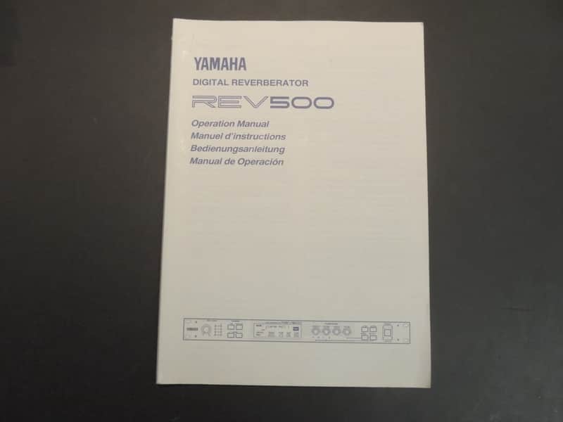 Yamaha REV500 Operation Manual [Three Wave Music] image 1