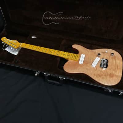 G&L USA ASAT Deluxe Flame Maple Top Natural Gloss Electric Guitar image 9