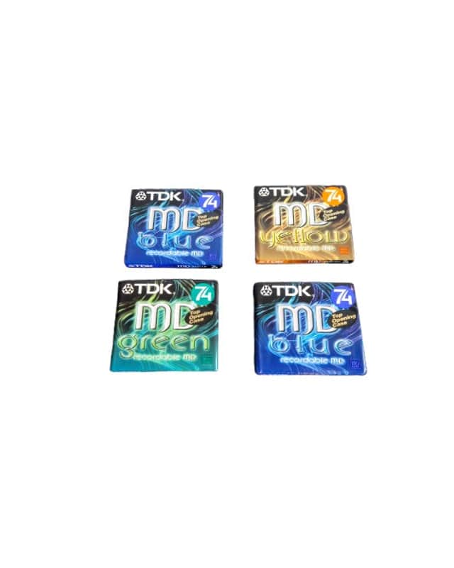 TDK 74 Minute Mini Discs - Set OF 4 – Minidisc - Like New image 1