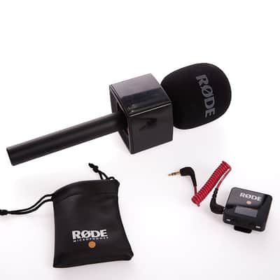 Rode Wireless GO lav mic system transmitter and receiver and Handheld Interview Go Adapter image 2