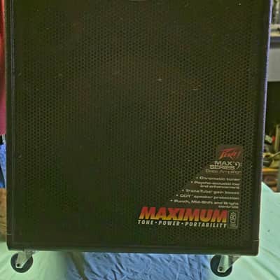 Peavey MAX 115 Bass Combo Amp – 75W – Built-In Tuner – Wheels Installed image 1