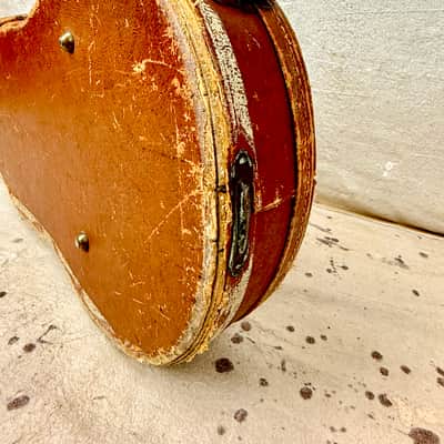 1950's Gibson Les Paul Guitar Case Brown-Pink Lifton 4 Latch Flat Top ~1952-1954 image 16