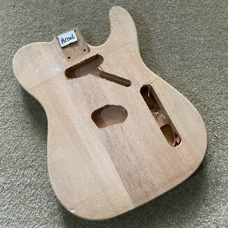 Solid Unfinished Basswood Guitar Telecaster Tele Style Body image 1