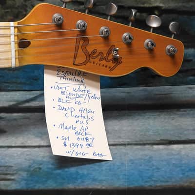 Berly Thinline T 2019 Butterscotch Blonde  New From Authorized Dealer image 5