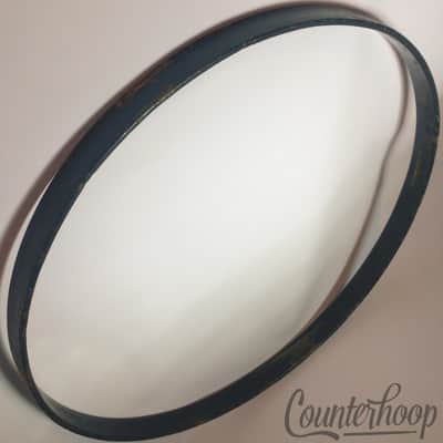 *Ludwig & Ludwig 26" Bass Drum Hoop/Rim Vintage 20s 1Ply Maple Gold Sparkle/Blue image 1