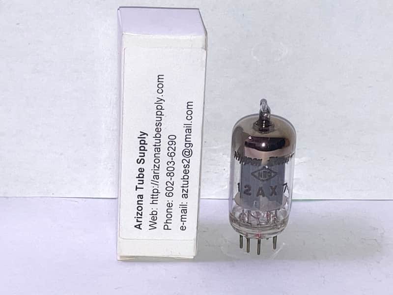 1956 NEC 12AX7 ECC83 Long Plate Tube, High Testing image 1